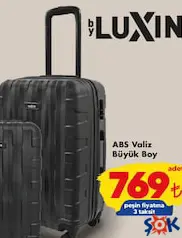 BY LUXİN ABS VALİZ BÜYÜK BOY fiyat ve kampanya bilgisi